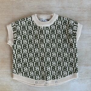 By Billie knit baby romper 0-3m